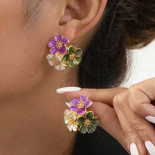 Aretes jardín de amores