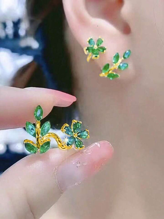 Aretes Primavera verde