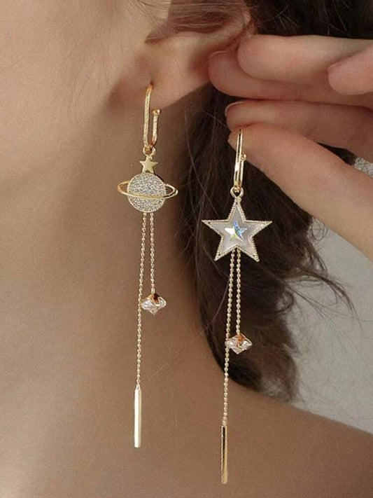 Aretes Saturno y estrella