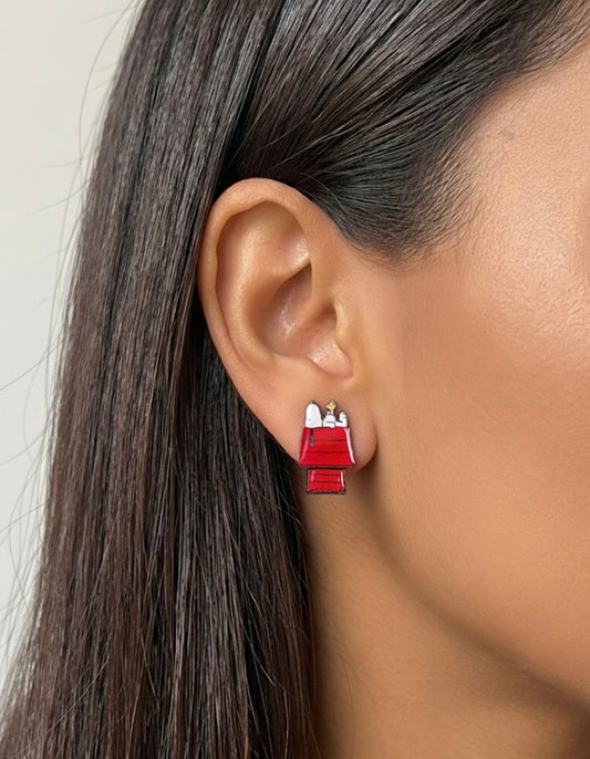 Aretes Snoopy Casita