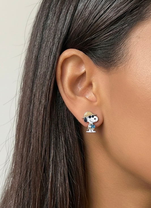 Aretes Snoopy explorador
