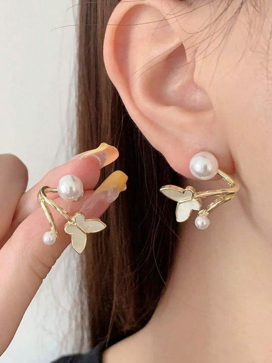 Aretes mariposa coqueta